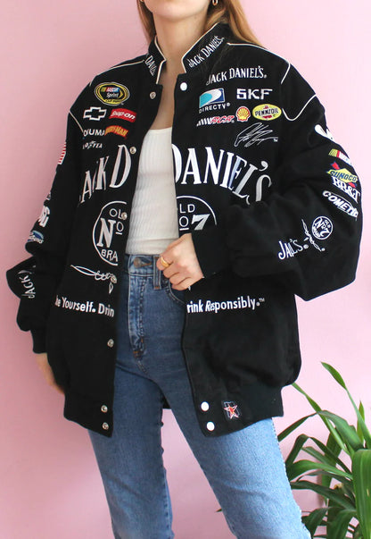 Nascar Bomber Jacket | Jack Daniels Vintage Jacket | RetroRacingMerch